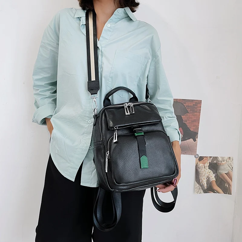 Рюкзак из 100% натуральной кожи модная роскошная женская сумка дизайнерские