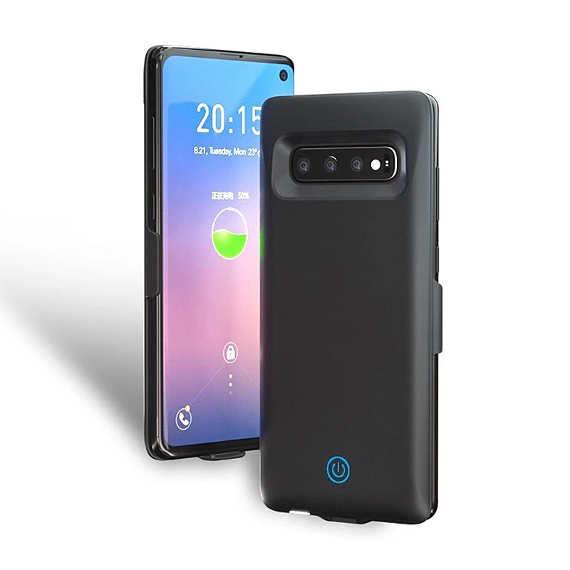 

Черный чехол с зарядным устройством для Samsung Galaxy S10 S10e, 7000 мАч