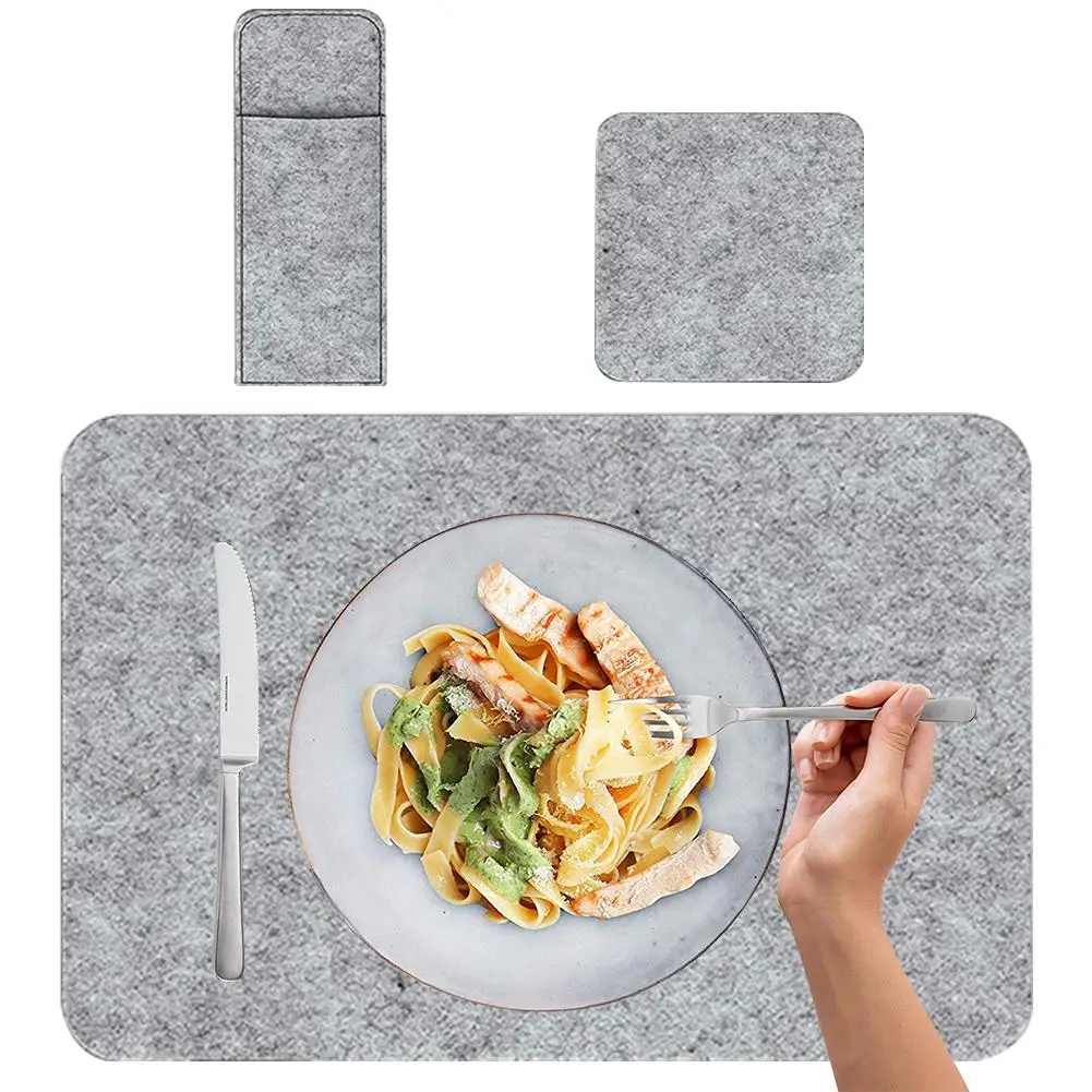 3 шт. войлок/Набор Подставка моющийся коврик для стола Европейский стиль