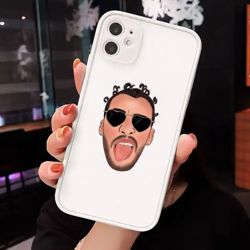 

Bad Bunny Yo Perreo Sola Maluma Phone Case matte transparent For iphone 7 8 11 12 plus mini x xs xr pro max cover