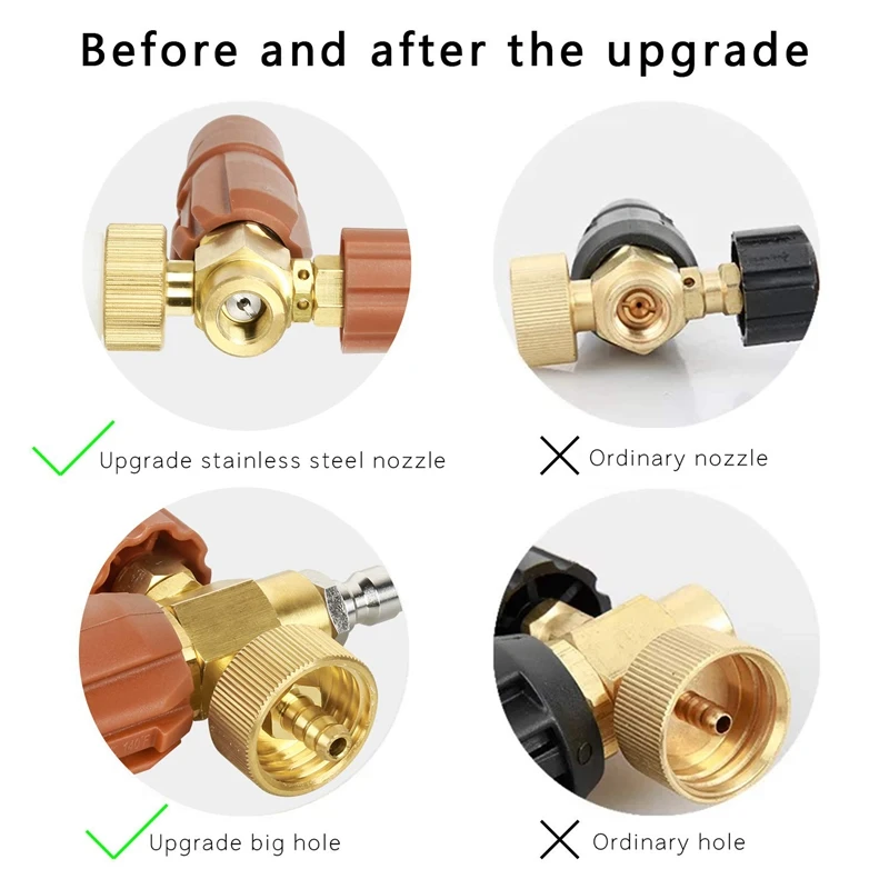 

Foam Cannon Snow Foam Lance Pressure Washer,1/4 Inch Quick Connector Foam Blaster for Pressure Washer,Adjustable Car Wash Pressu