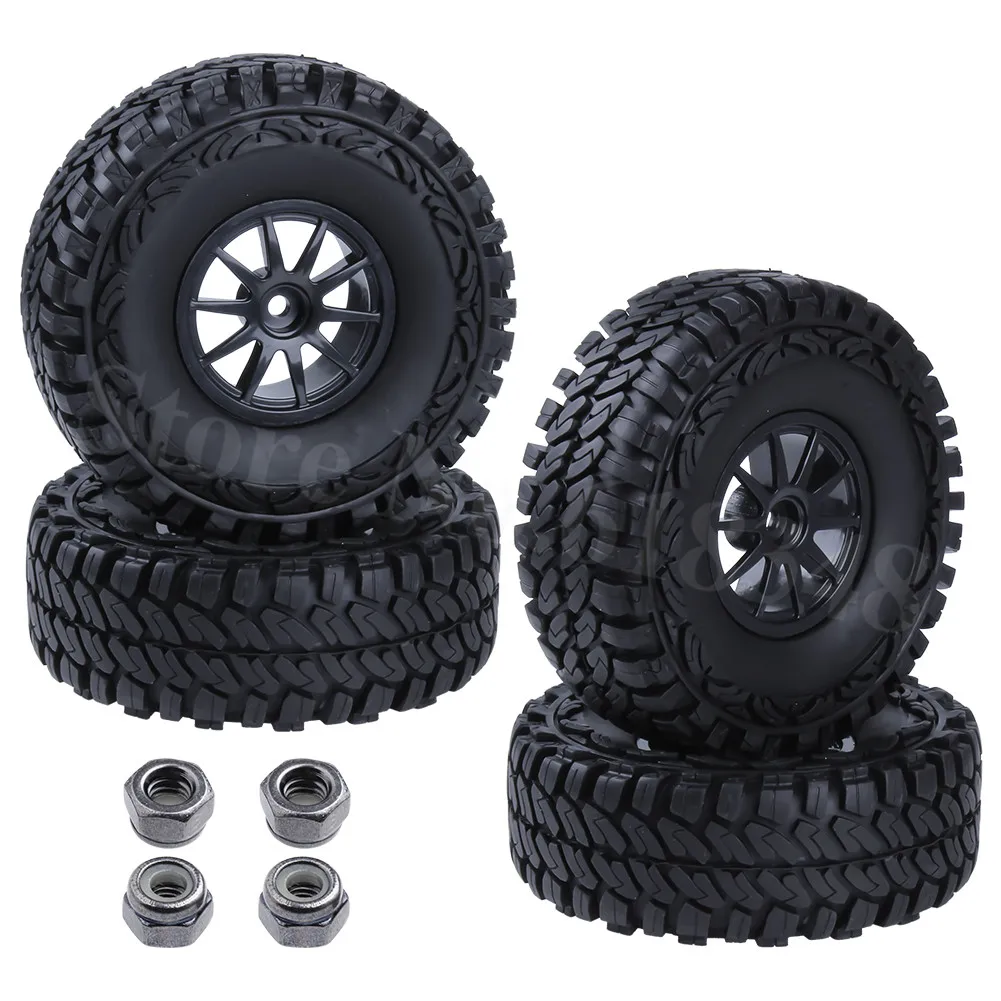 4 шт. резиновые шины и диски 1 9 дюйма с пенопластом для 1/10 RC Rock Crawler Axial SCX10 Traxxas TRX4 RC4WD