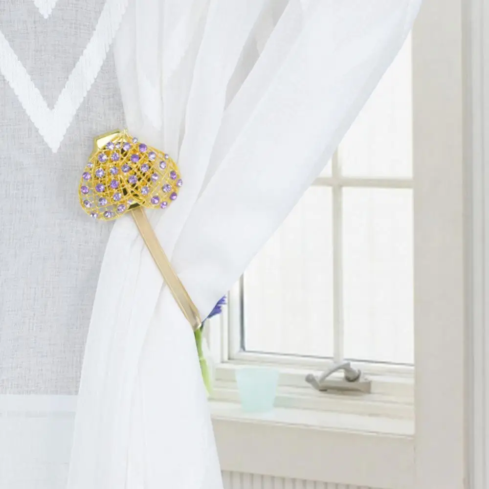 

Магнитная занавеска с сердечком Love, держатель с пряжкой, ремешок для завязывания, украшение для дома