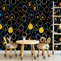 custom 3d mural modern creative art geometric water drop pattern wallpaper on the wall home decor wall paper for living room