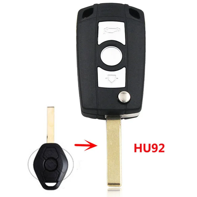 RIOOAK2pcs/лот сменный Корпус Ключа Пустой HU92/HU58 лезвие 3 кнопки дистанционного флип