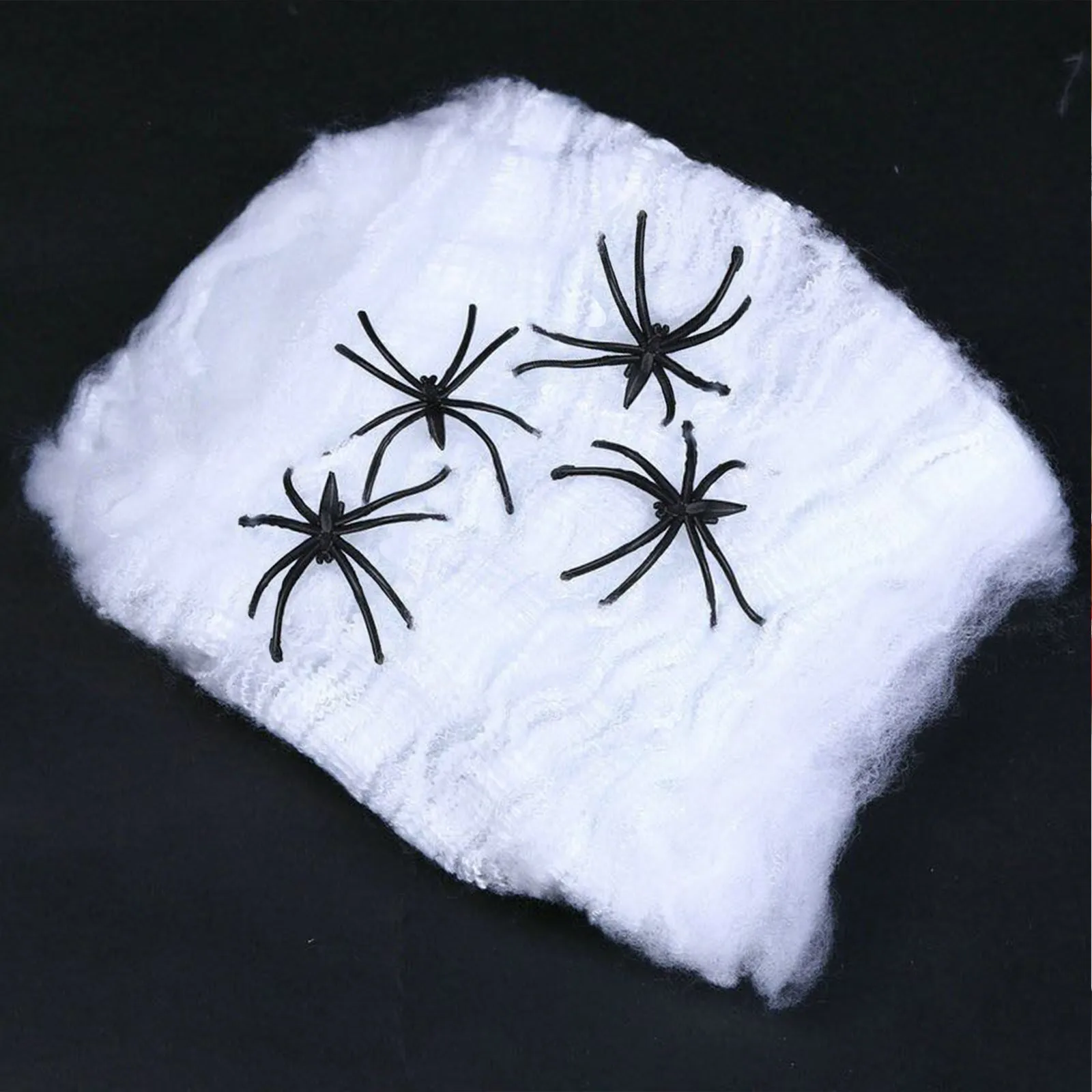 

2021 Halloween Stretch Spider Toys Indoor & Outdoor Spooky Cobweb for Ghost Party Doorway Livingroom Decoration Supplies 2-6 PCS