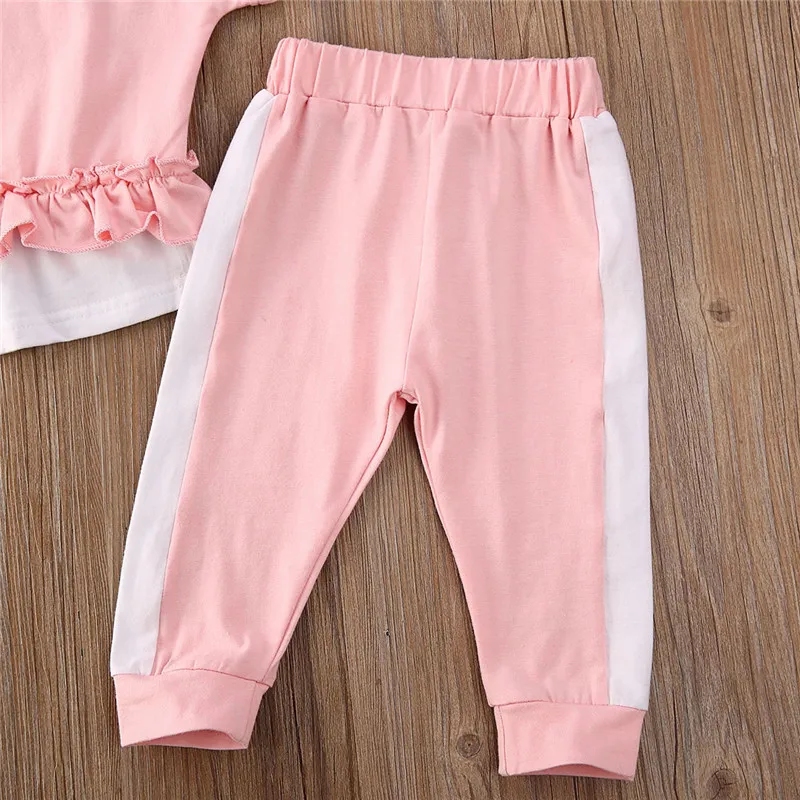 Комплект детской одежды 2020 года летние костюмы для малышей одежда девочек топ с короткими рукавами и