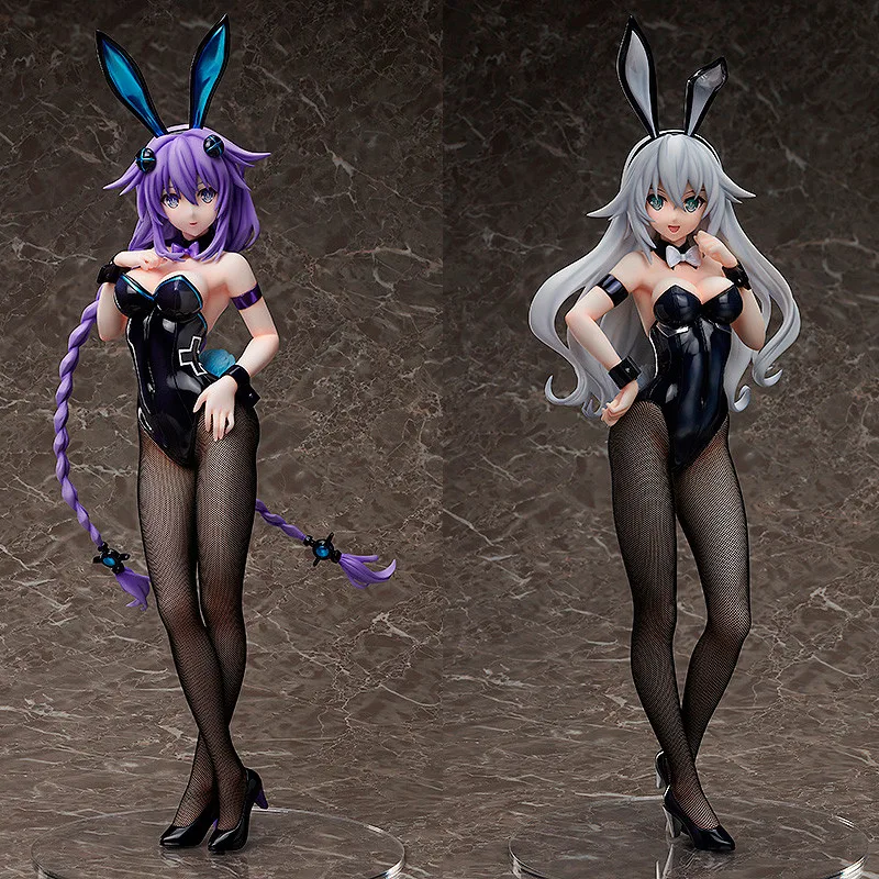 43 см аниме релиз Hyperdimension Neptunia фиолетовое сердце Neptune черное Noire Bunny Сексуальная