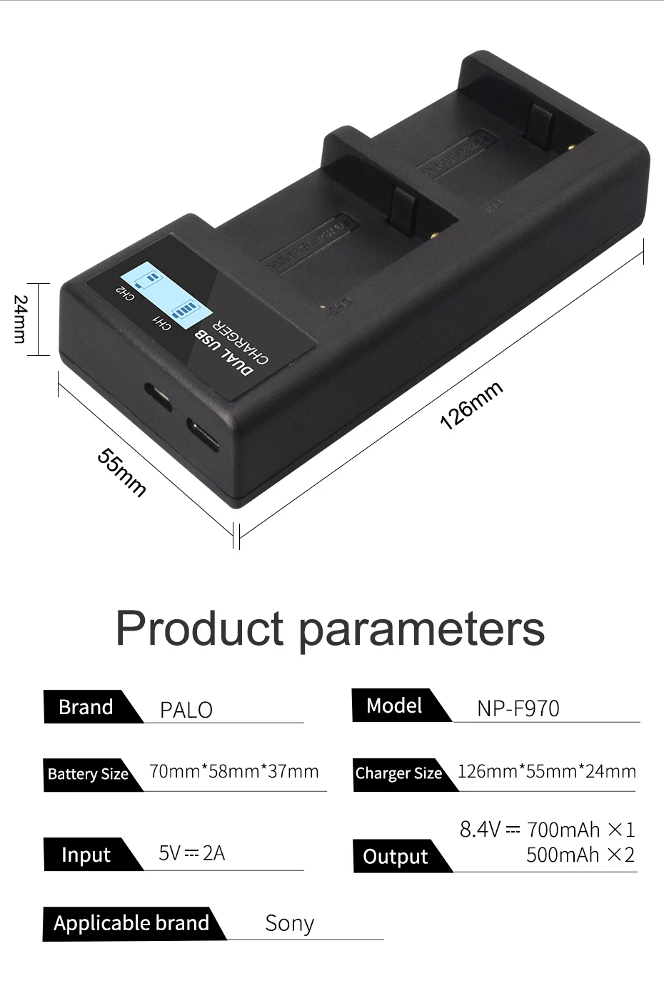 WEIHE 7200 мАч NP F970 NP-F960 Батарея batterias + Сверхбыстрые скорости ЖК-дисплей двойной