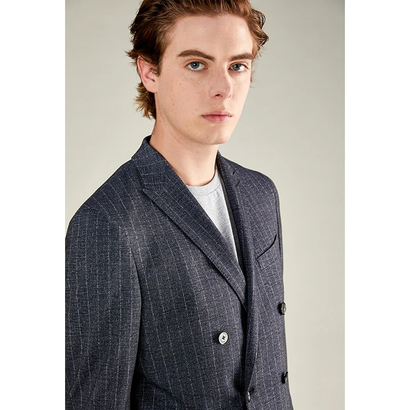 [Светильник серии костюмов] Новый деловой двубортный костюм для мужчин - купить