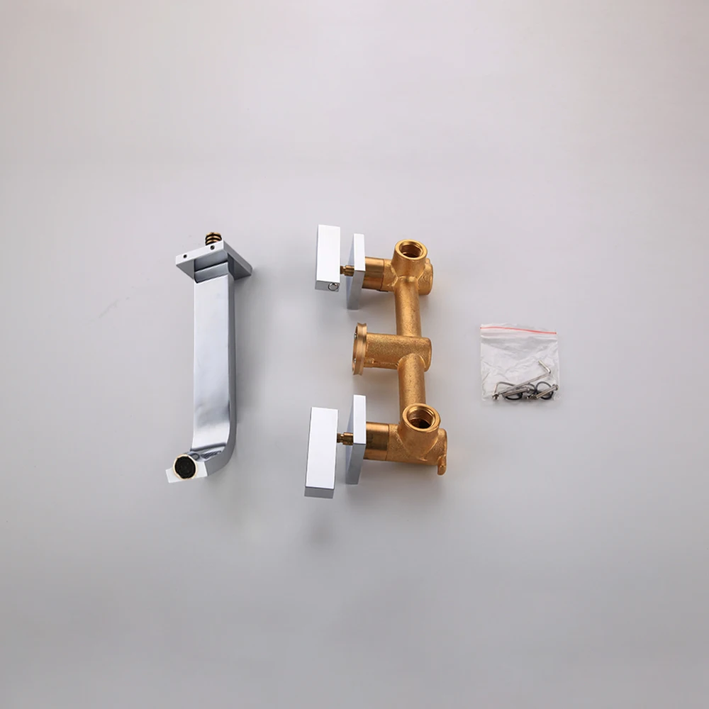 Оптовая и розничная продажа кран для ванной комнаты с двойной ручкой медный