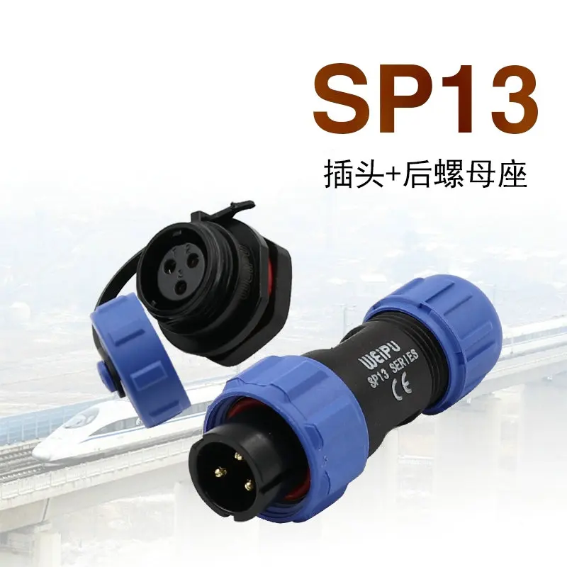 5PCS Promotional waterproof aviation plug SP13 socket 2-3-4-5-6-7-9 core male and female wire connector | Строительство и ремонт