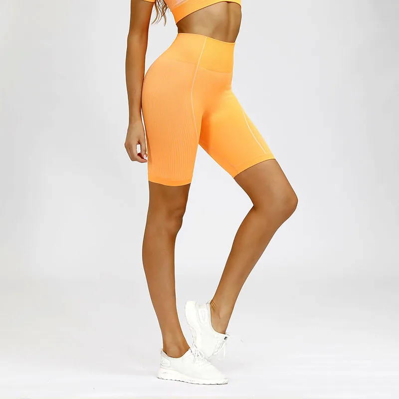 

Спортивная одежда, шорты, штаны, бесшовные леггинсы из спандекса для фитнеса, женские шорты для йоги, женские спортивные штаны, Корректирующ...