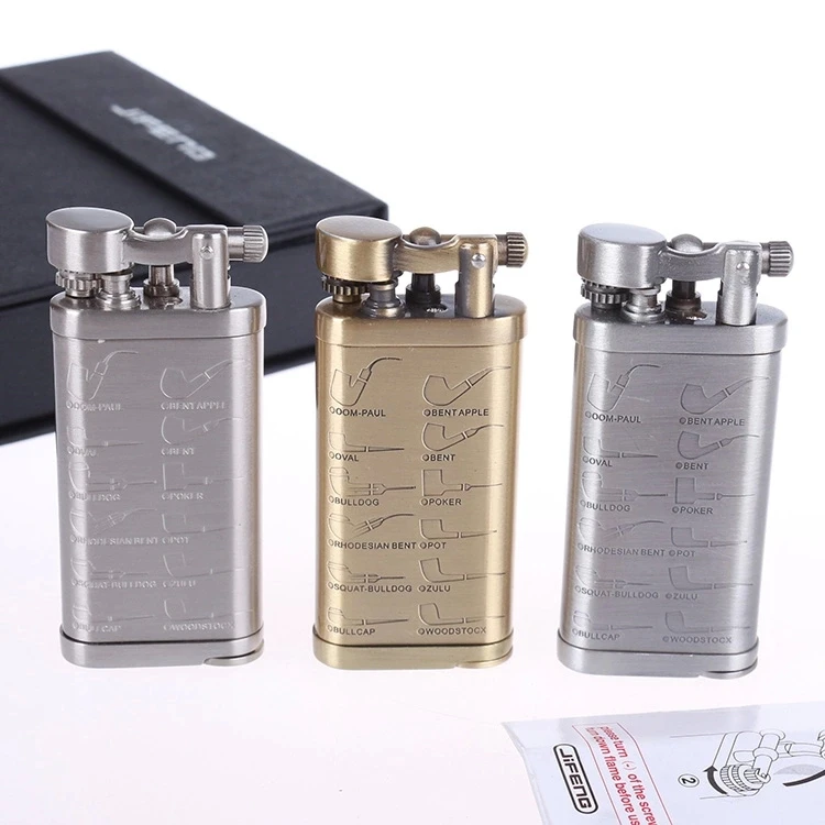 Ретро медная Мужская зажигалка винтажные зажигалки для курения табак трава