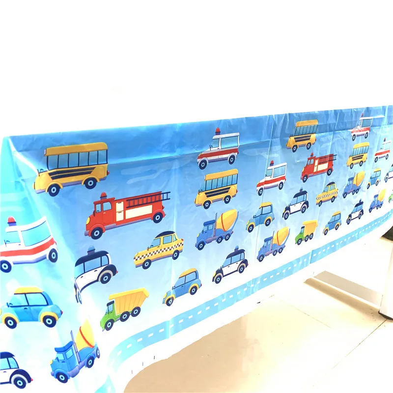 

Construction Trucks Engineering Cars happy birthday kids baby shower party decoration set banner tablecloth cups plates supplies