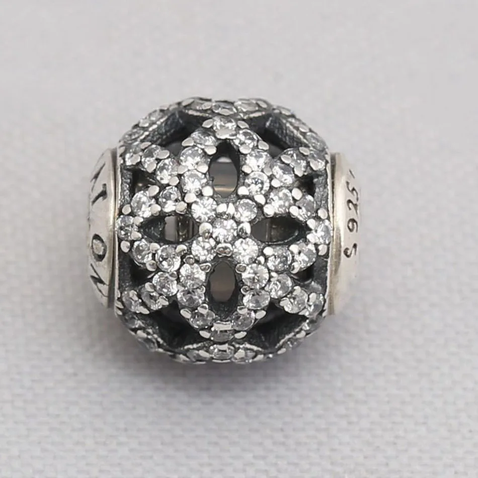 

Essence Bead S925 APPRECIATION Charm Clear CZ For Essence Bracelet Bangle Lady Jewelry Gift Small Hole