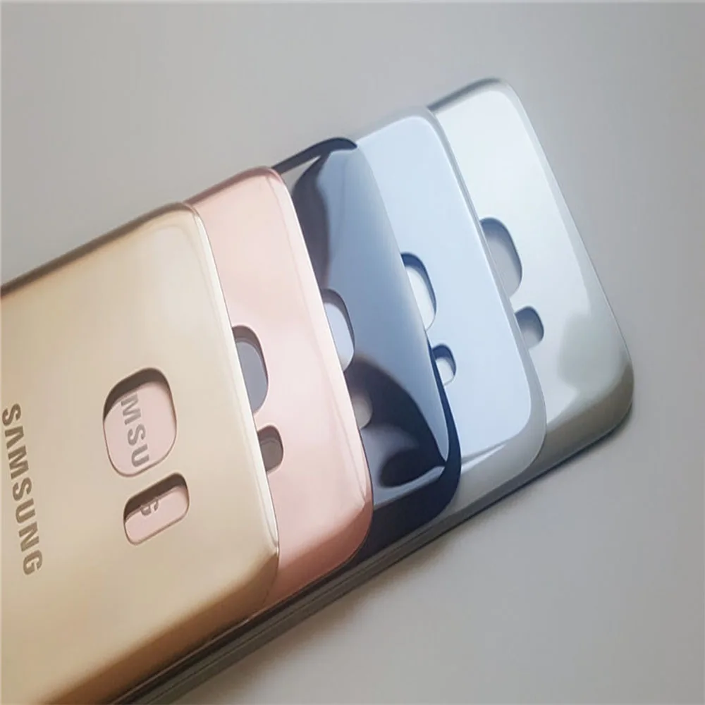 Оригинальный чехол для SAMSUNG Galaxy S7 G930F / EDGE G935F Задняя стеклянная крышка