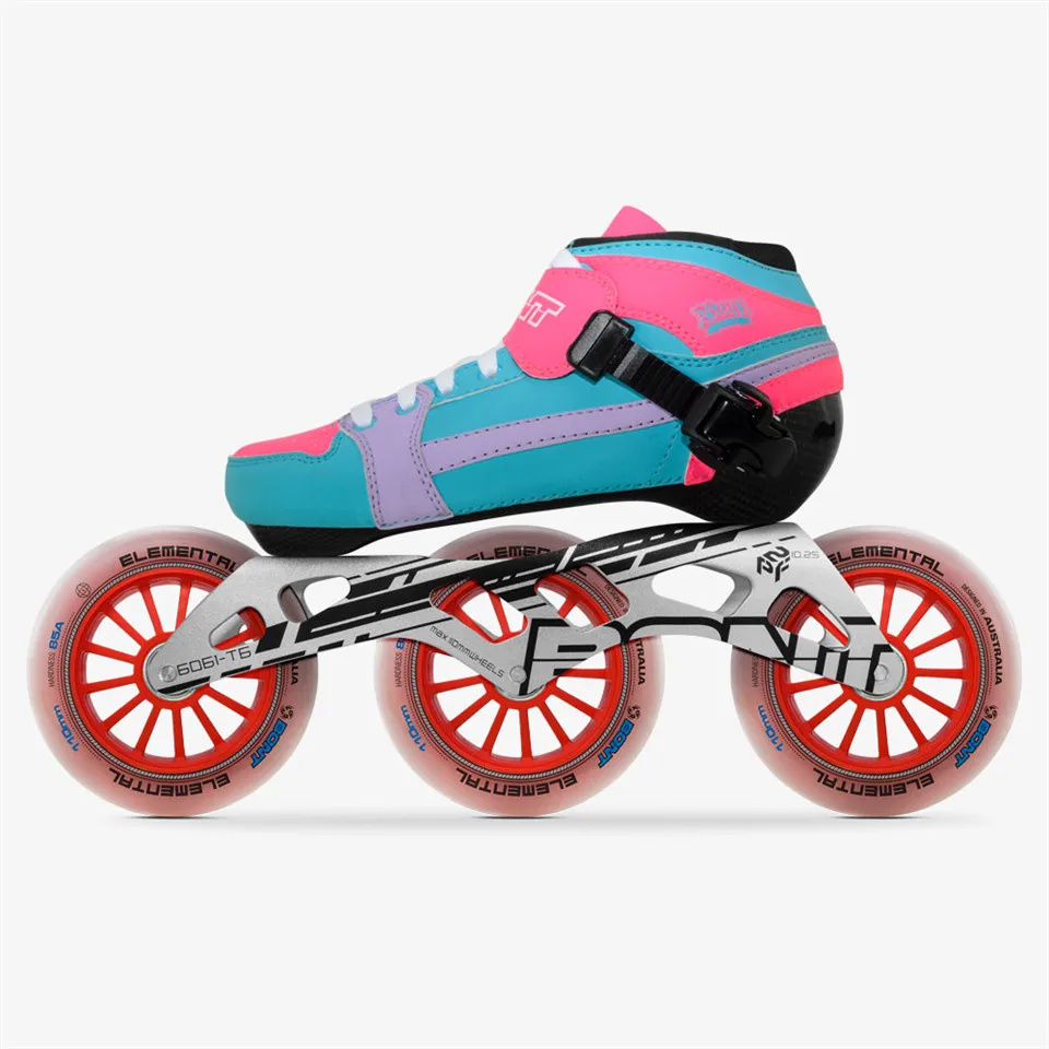 Профессиональные скоростные роликовые коньки Bont Pursuit 3*90/100/110 мм из углеродного