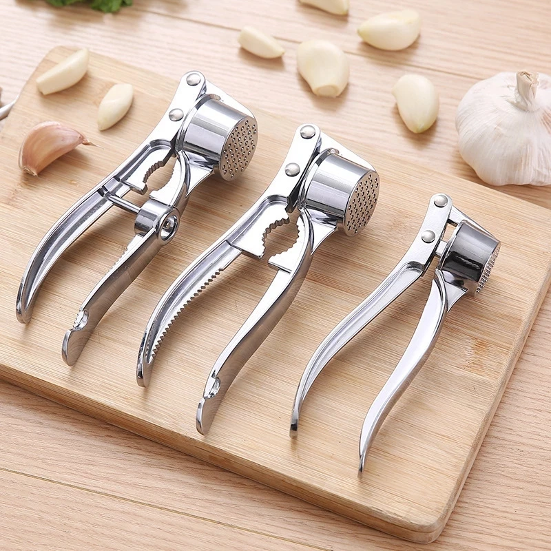 

1Pcs Garlic Press Crusher Kitchen Garlic Smasher Manual Press Vegetables Squeezer 4-in-1 Multifunctional Kitchen Accessories
