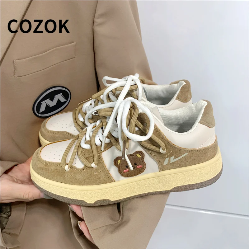 

Women's Sports Shoes Kawaii Female Sneakers Casual Spring Autumn Basket Tennis Platform Flat Running Vulcanize Lolita 2021
