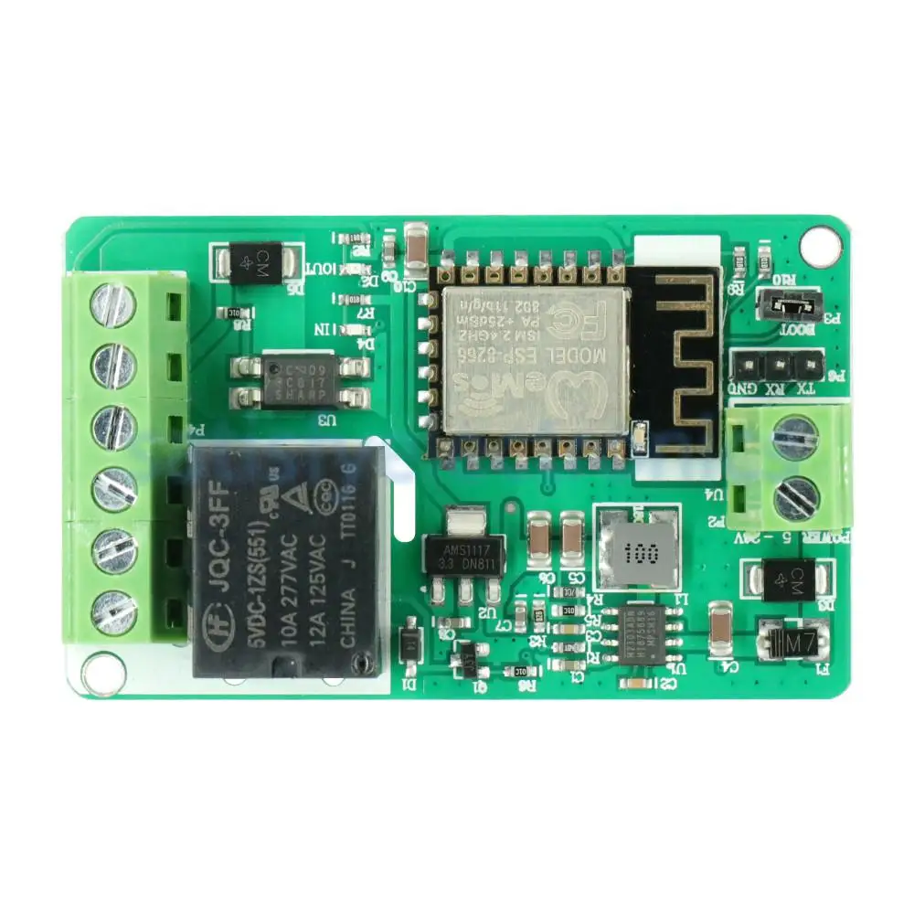 Релейный модуль 220 В 10A релейный ESP12F 802.11b/G/N 2 4 ГГц 12 постоянного тока ESP8266|Запасные