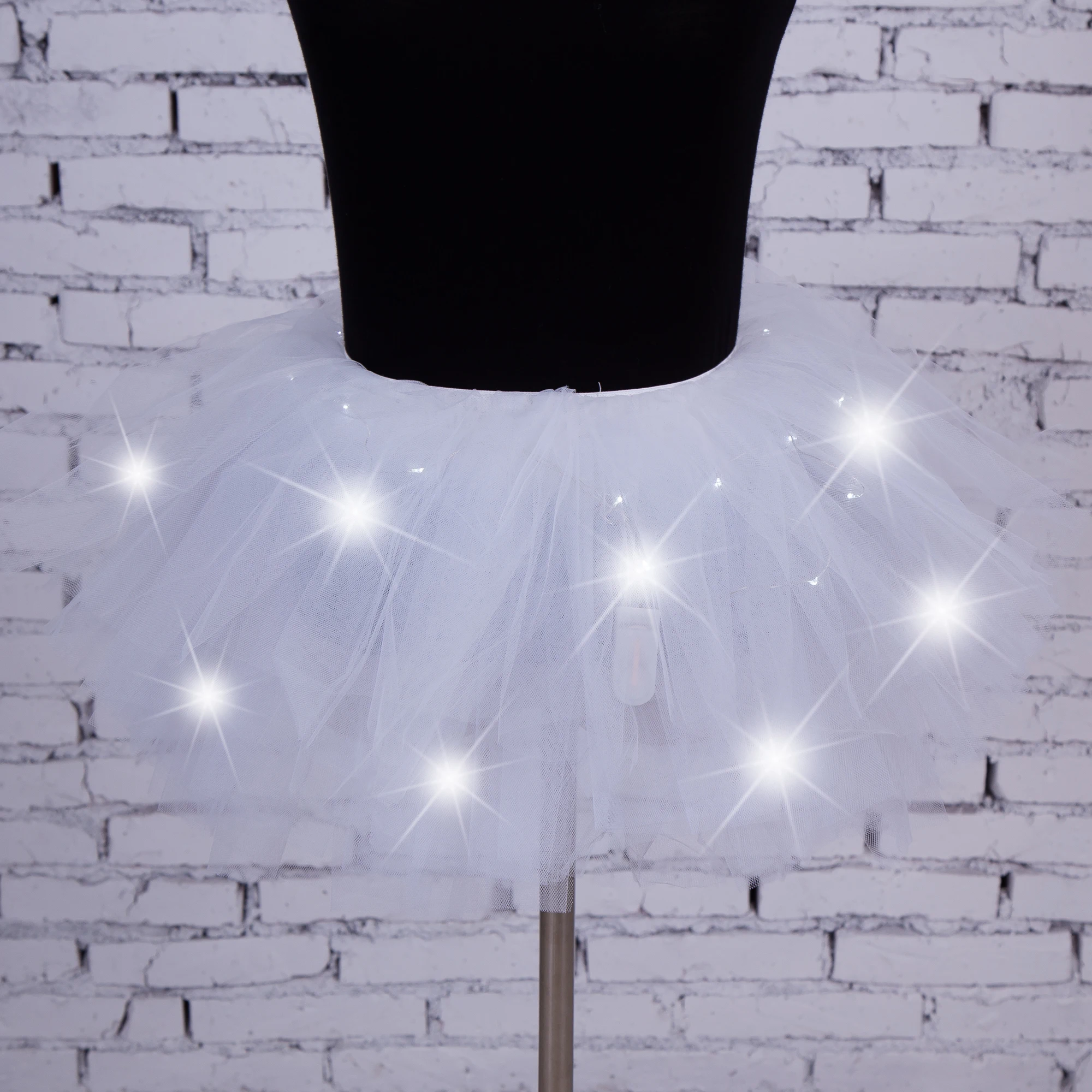 Хит продаж 8 цветов бальное платье юбка для женщин и девочек светодиодный свет