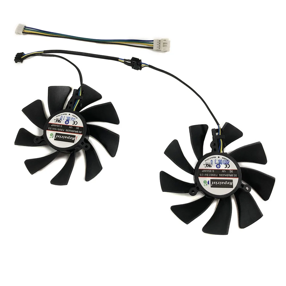 Repairist 2 шт./компл. HD7970 GPU VGA кулер вентилятор для сапфир Vapor-X OC HD 7970 6G GDDR5 Графика охлаждения в качестве замены