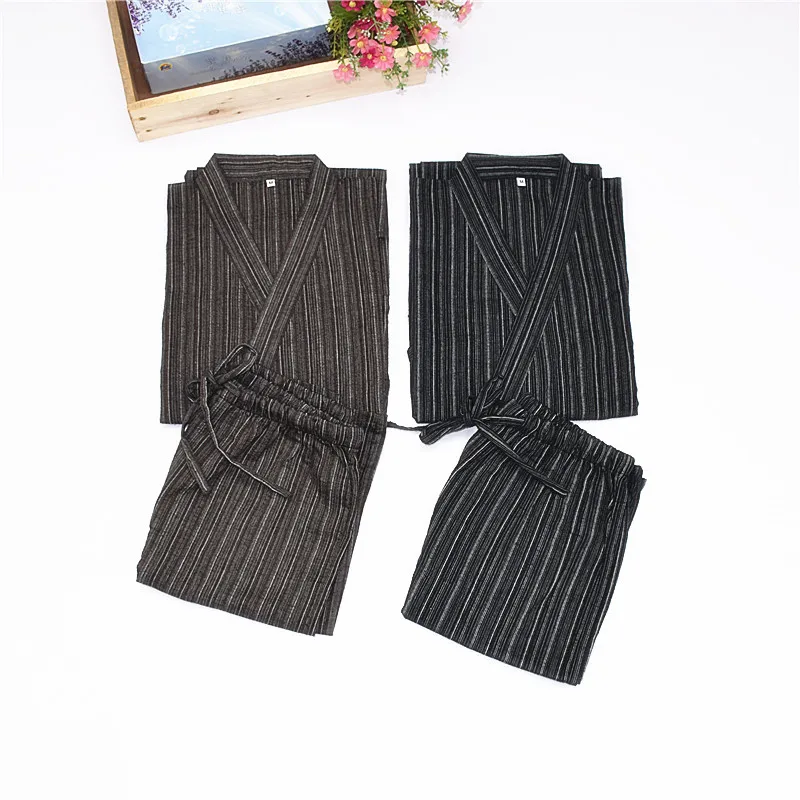 2019 Для мужчин хлопок кимоно юката костюм традиционные японские пижамный