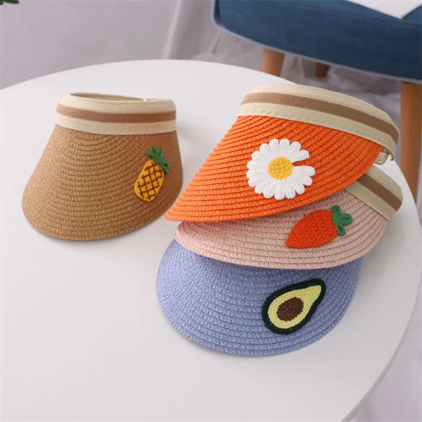 Детская соломенная шляпа в Корейском стиле летние шляпы для маленьких девочек и