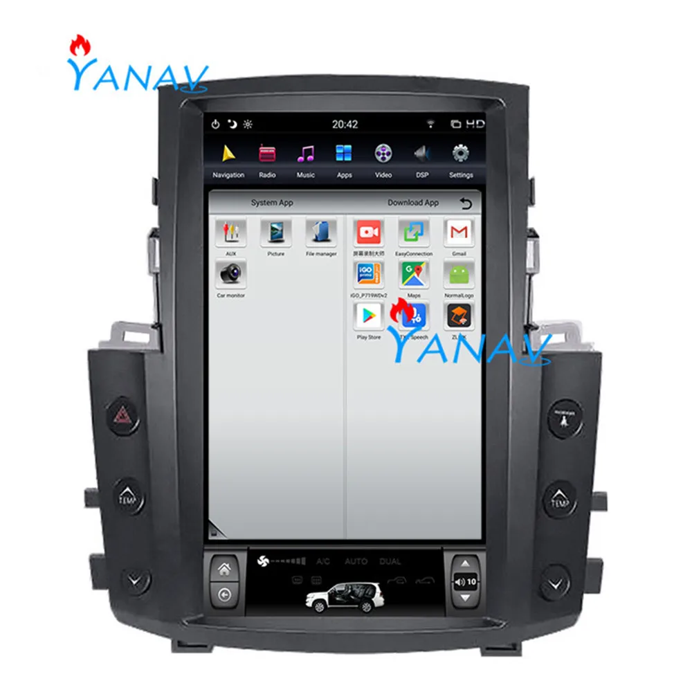 

13.6" big Vertical Screen 6 Core Android Car GPS Navigation for-Lexus LX570 2007-2015 Auto Radio Multimedia Player Autoradio