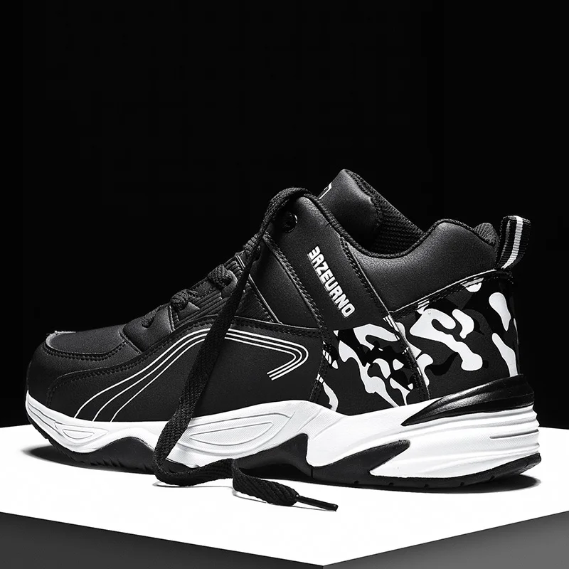 

Running sneakers men 2021 stylish men's shoes plus size waterproof high sneakers men's leather chunky sneakers sports shoes