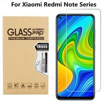 2Pcs Full Cover Protective Glass For Xiaomi Redmi Note 10 6 7 8 Pro 8T 9 Pro Max Tempered Glass Screen Protector on Redmi 9 8 7A