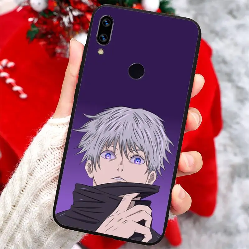 

Jujutsu Kaisen Satoru Gojo Comics Phone Case For Xiaomi Redmi note 7 8 9 t k30 max3 9 s 10 pro lite funda hull coque cover
