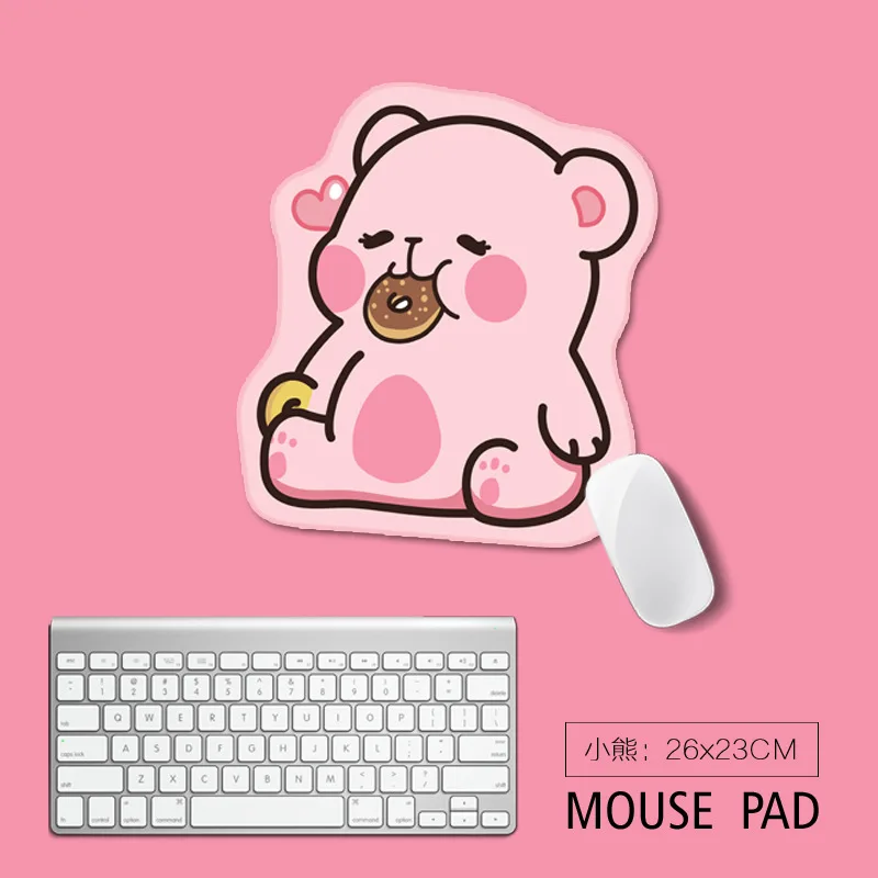 

Bear Cat Cute Large Mouse Pad Large Computer Gaming Mouse Pad Non-slip Natural Rubber Gaming Mouse Pad Cartoon Mouse Mat Forgirl