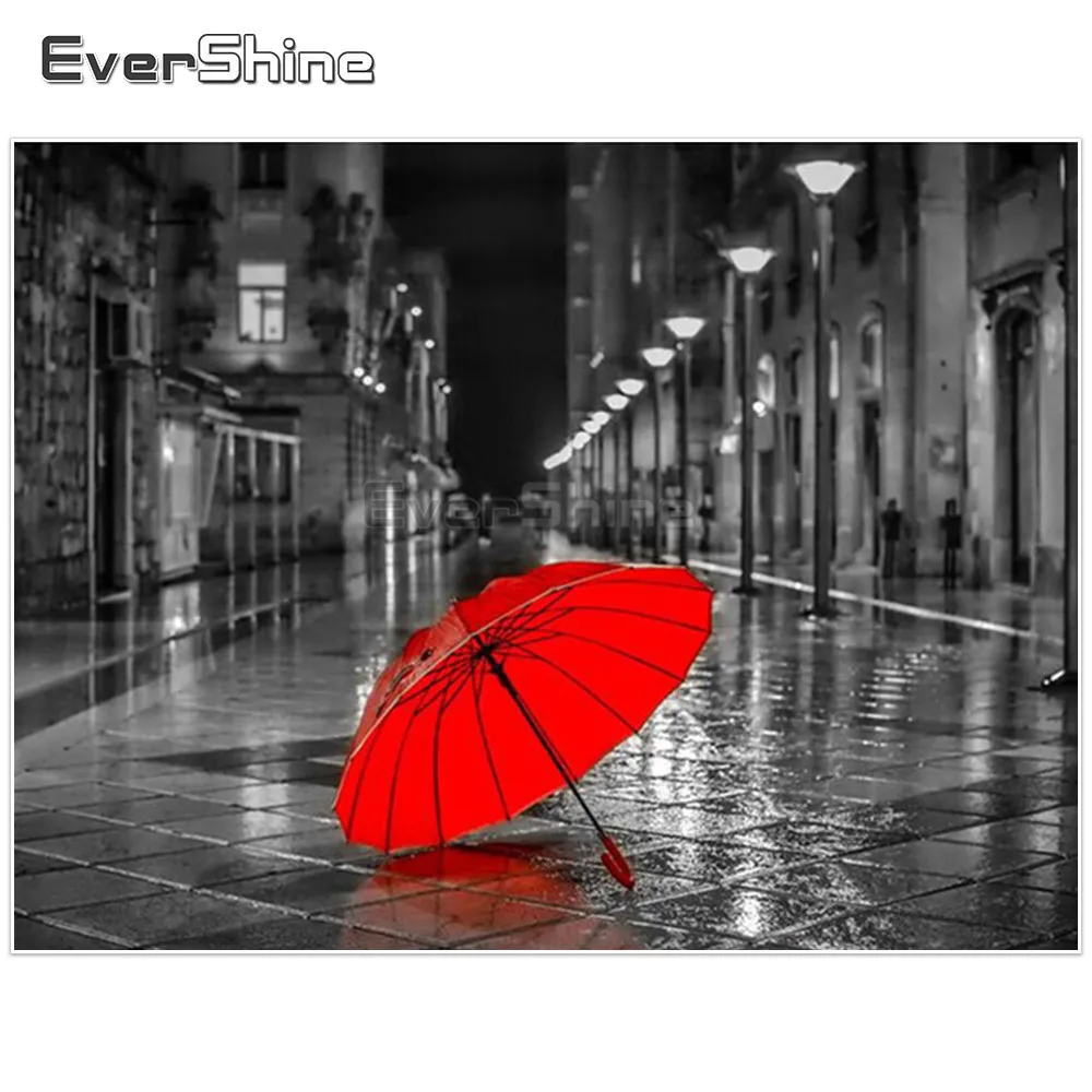 EverShine 5d алмазная вышивка узоры полный квадратный мозаика красный алмазов картина