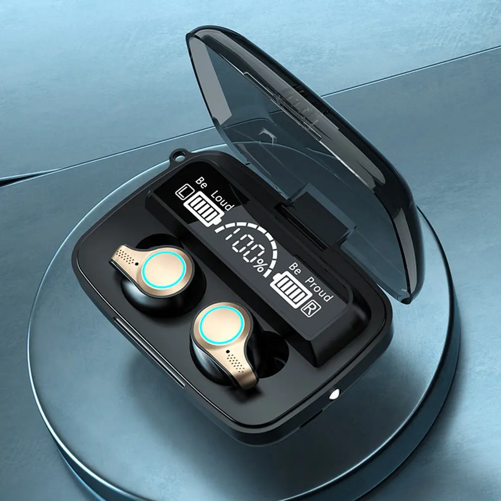 

TWS-гарнитура игровая с низкой задержкой, двухрежимное декодирование беспроводной Bluetooth-совместимой гарнитуры, спортивная водонепроницаема...