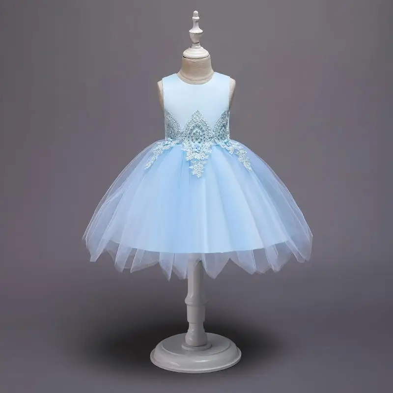 Для девочек платье с цветочным принтом для детей Свадебная вечеринка принцессы