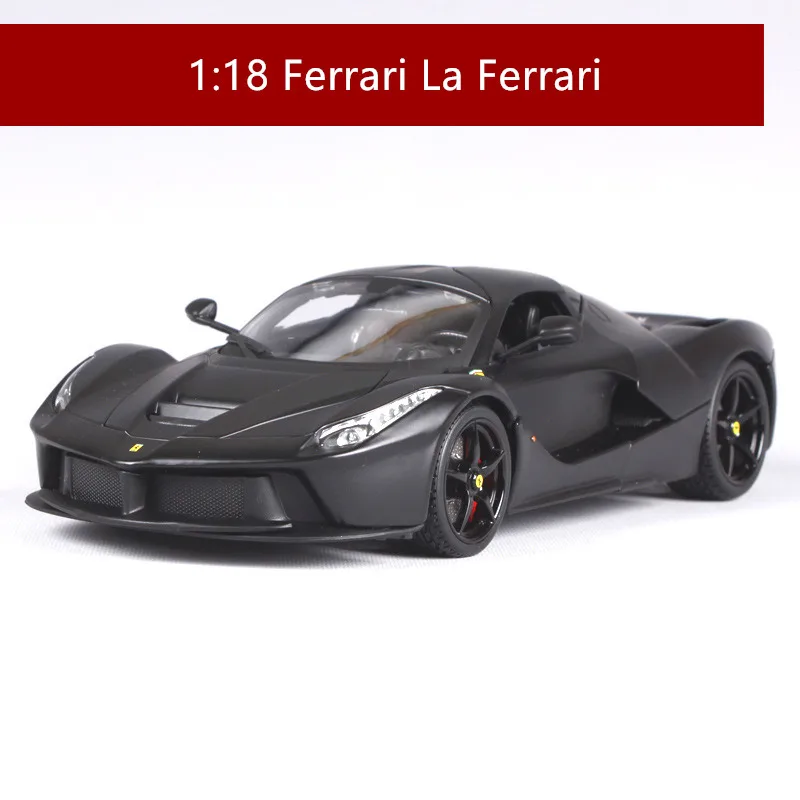 8 Bburago 1:18 Ferrari LAFERRARI черная модель автомобиля 1 18 имитация сплава оригинальная Rafa модель спортивного автомобиля супер модель автомобиля для бега подарок - Цвет: 8