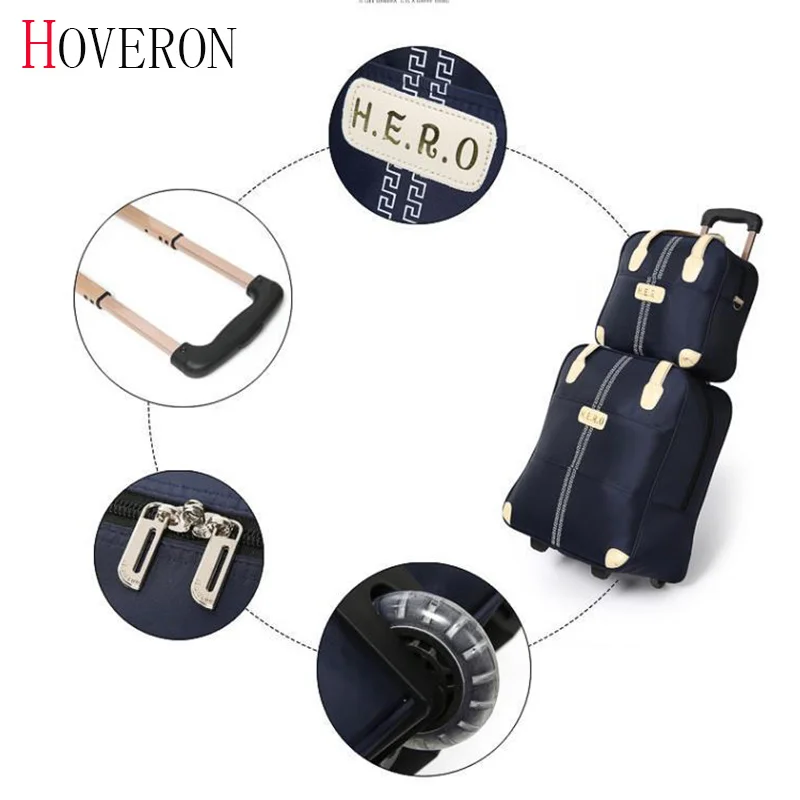 Casual woman travel suitcase portable trolley case rolling suitcase   Fashion Rolling Case Travel Bag Wheels Luggage Suitcase