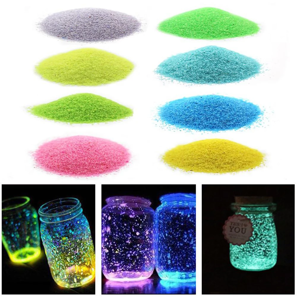 Декор для аквариума DIY Звездная Желая бутылка светящиеся песочные камни вечерние