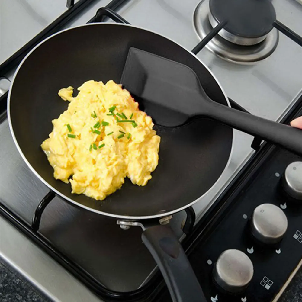 

10pcs Silicone Cooking Utensils Set Non-Stick Spatula Shovel Wooden Handle Cooking Tools Set With Storage Box Kitchen Tools