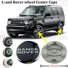 Колпачки на ступицы колеса, зеленые колпачки с логотипом Land Rover RANGE ROVER LR2 LR3 LR4 RANGE LAND ROVER Sport, 4 шт., 62 мм, 63 мм