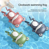 baby 0 12 months funny frog bath water swimming toy wind up clockwork animal toy baby fun bathtub pool toys for kids gifts