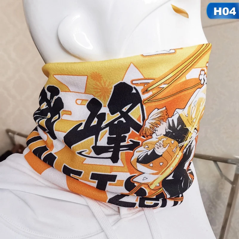 

Fashion Christmas Gifts Birthday Gift Japanese Anime Kamado Tanjirou Scarf Demon Slayer Scarves Cosplay Soft Scarf Shawl Scarf