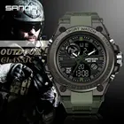 Часы наручные SANDA Мужские Цифровые, Брендовые спортивные модные водонепроницаемые электронные в стиле G-Shock, 739