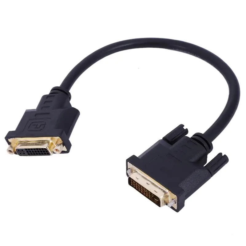 FULL DVI D Dual Link Мужской цифровой 24 + 1 к Женский Видео удлинитель 30 см для монитора