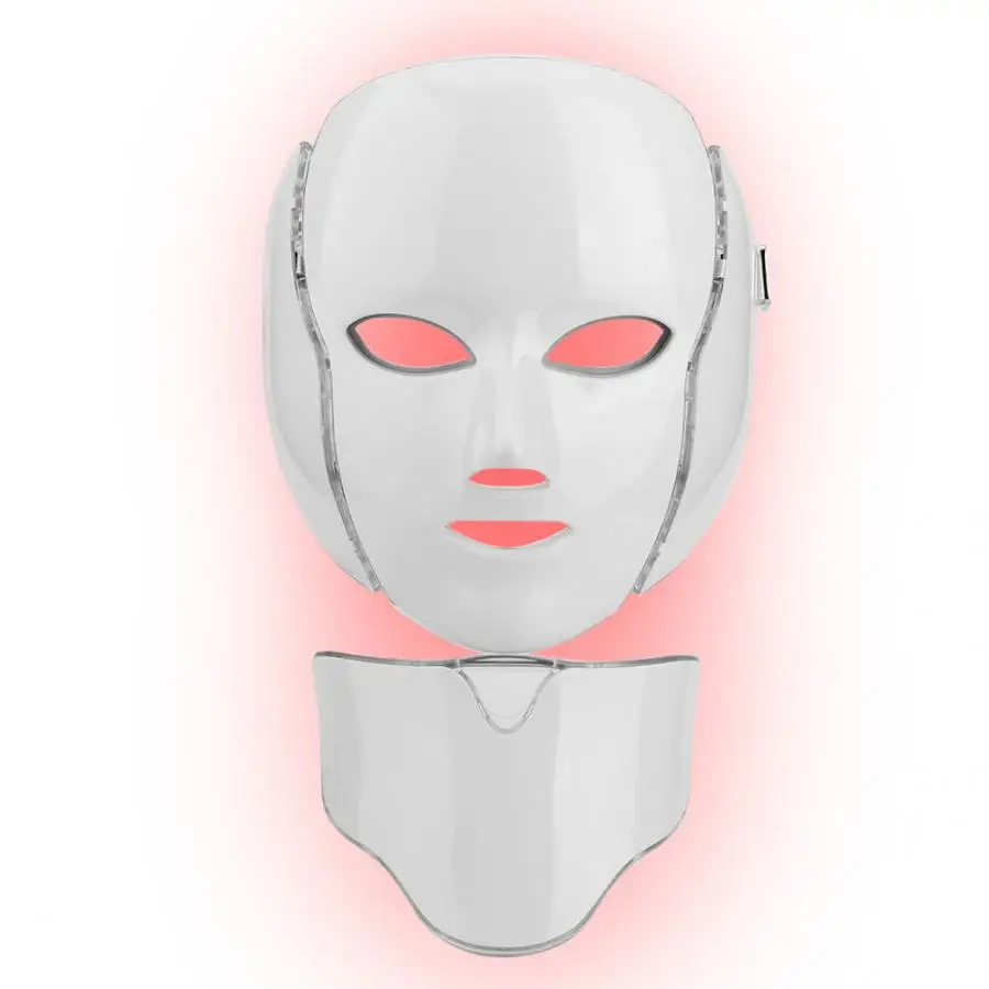 7 цветов светодиодный Фотон терапия омоложение кожи лица уход против старения