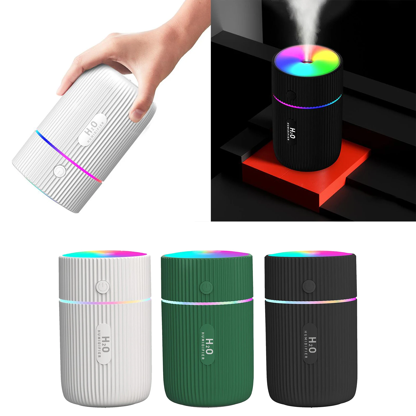 

220ml Mini Mute Air Diffuser Mist Purifier Aroma Air Humidifier