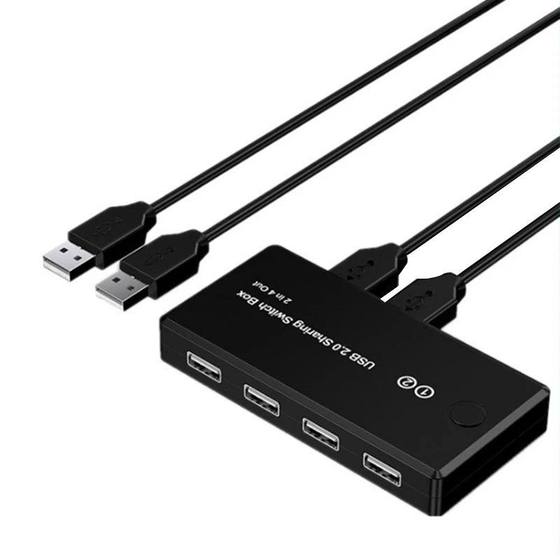 Блок переключателей USB 2 0 4 порта в выхода адаптер переключателя для клавиатуры