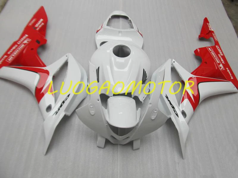 

Free shipping fairing kit for HONDA Injection molding CBR600RR 2007 2008 bodykits CBR 600RR F5 07 08 Pearl White Red fairings